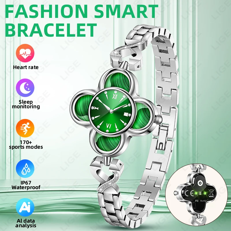 LIGE Luxury Smart Bracelets Women Call Reminder Heart Rate Blood Oxygen Sleep Monitor Health Band Alarm Clock Ladies Smartwatch
LIGE Luxury Smart Bracelets Women Call Reminder Heart Rate Blood Oxygen Sleep Monitor Health Band Alarm Clock Ladies Smartwatch