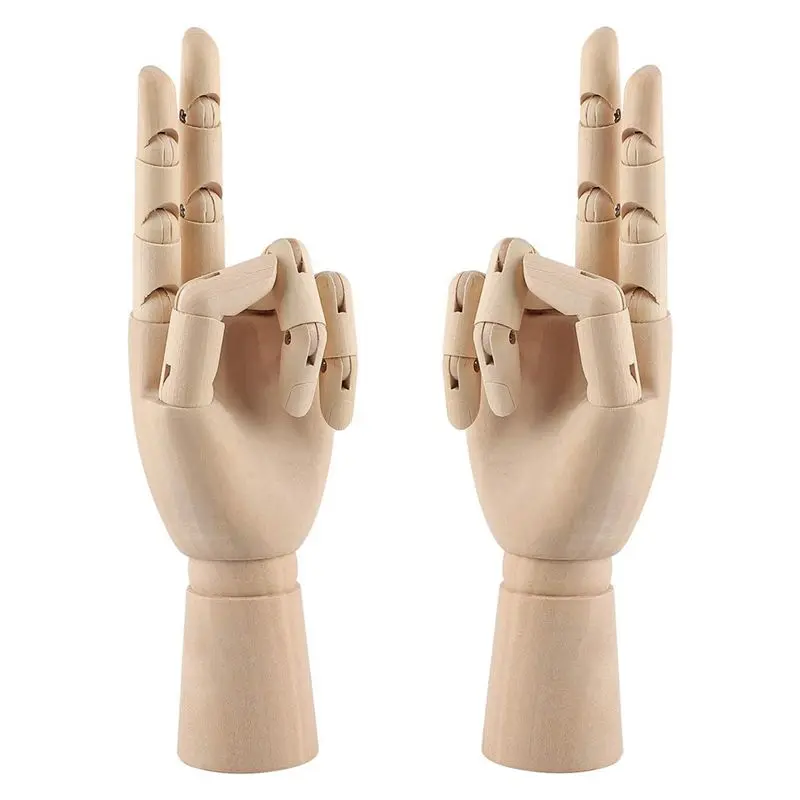 LIKE WISH Wooden Hand Model, 2 PCS, 12 Inches Left And Right Hand Art Mannequin Figure With For Hand Jewelry Display, Decoration
LIKE WISH Wooden Hand Model, 2 PCS, 12 Inches Left And Right Hand Art Mannequin Figure With For Hand Jewelry Display, Decoration