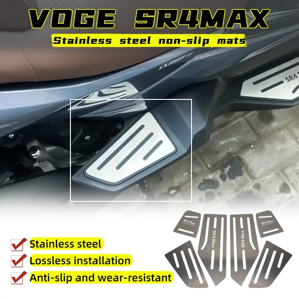 Suitable for VOGE SR4Max motorcycle modified stainless steel non-slip foot pad thickened foot SR4MAX accessories
Suitable for VOGE SR4Max motorcycle modified stainless steel non-slip foot pad thickened foot SR4MAX accessories