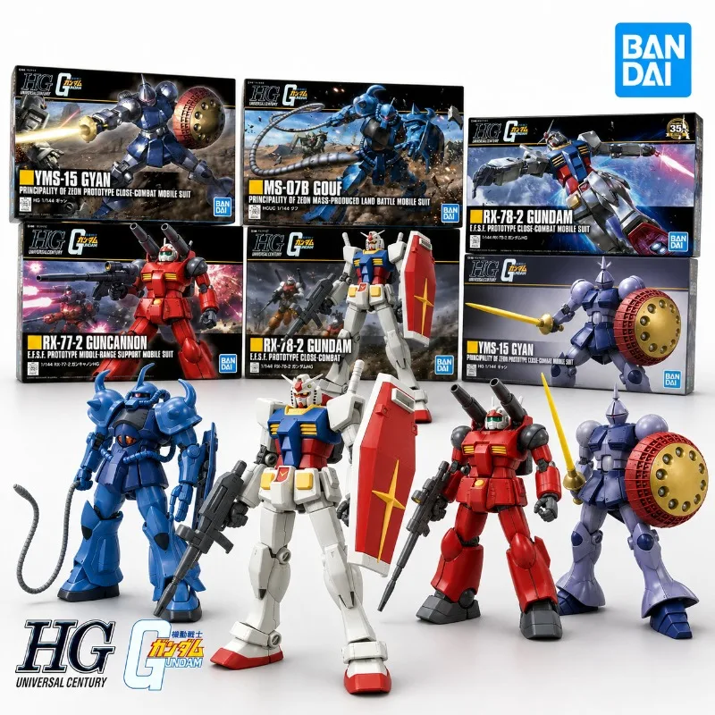 Bandai Gundam Model Kit HG 1 144 Gyan Gouf RX 78 2 Guncannon Action Figure Gunpla Building Kit Anime Figures Toy
Bandai Gundam Model Kit HG 1 144 Gyan Gouf RX 78 2 Guncannon Action Figure Gunpla Building Kit Anime Figures Toy