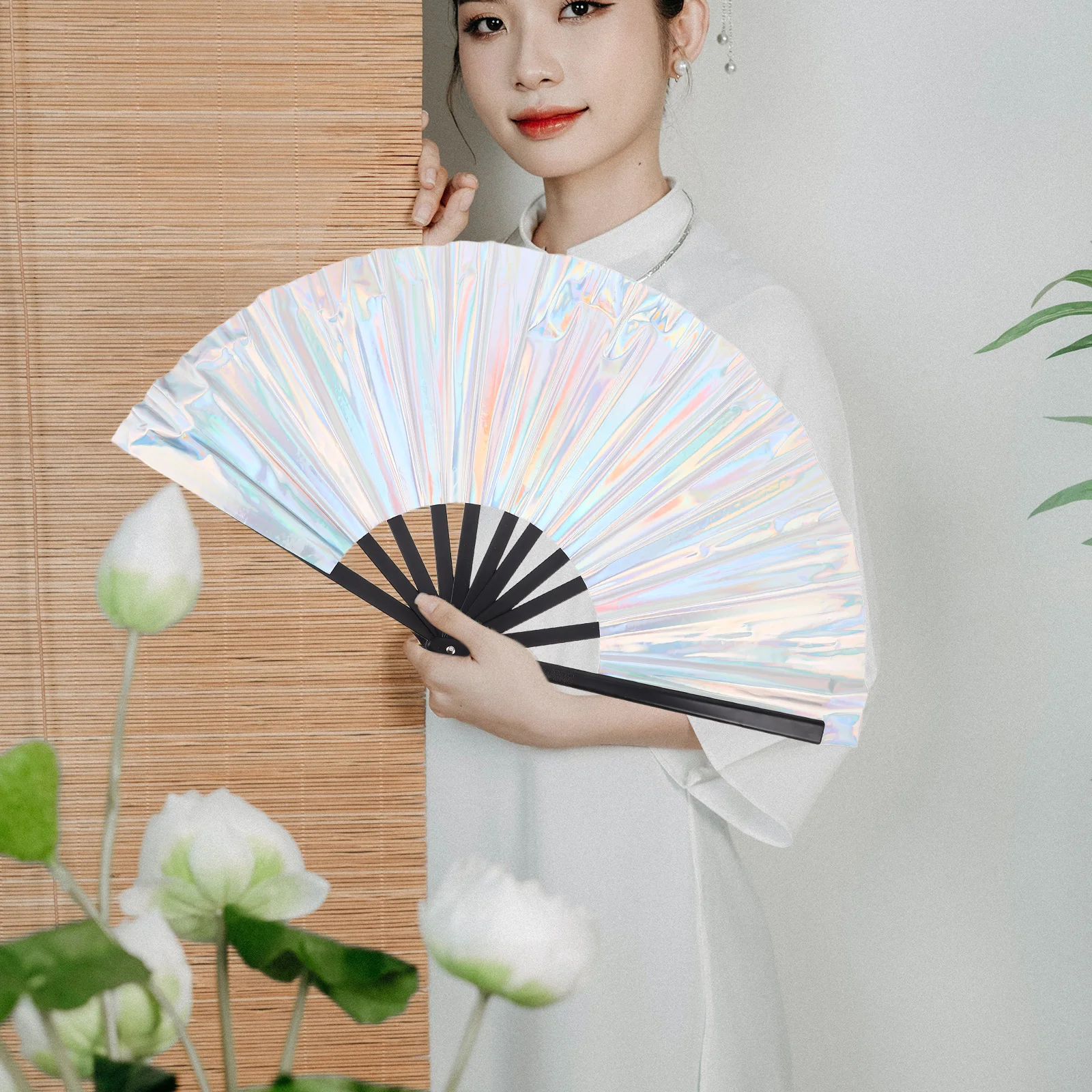 Kisangel Foldable Fan Chinese Wedding Hand Fan Retro PVC Silver Folding Fan for Carnival Bridal Party Bulk Order
Kisangel Foldable Fan Chinese Wedding Hand Fan Retro PVC Silver Folding Fan for Carnival Bridal Party Bulk Order