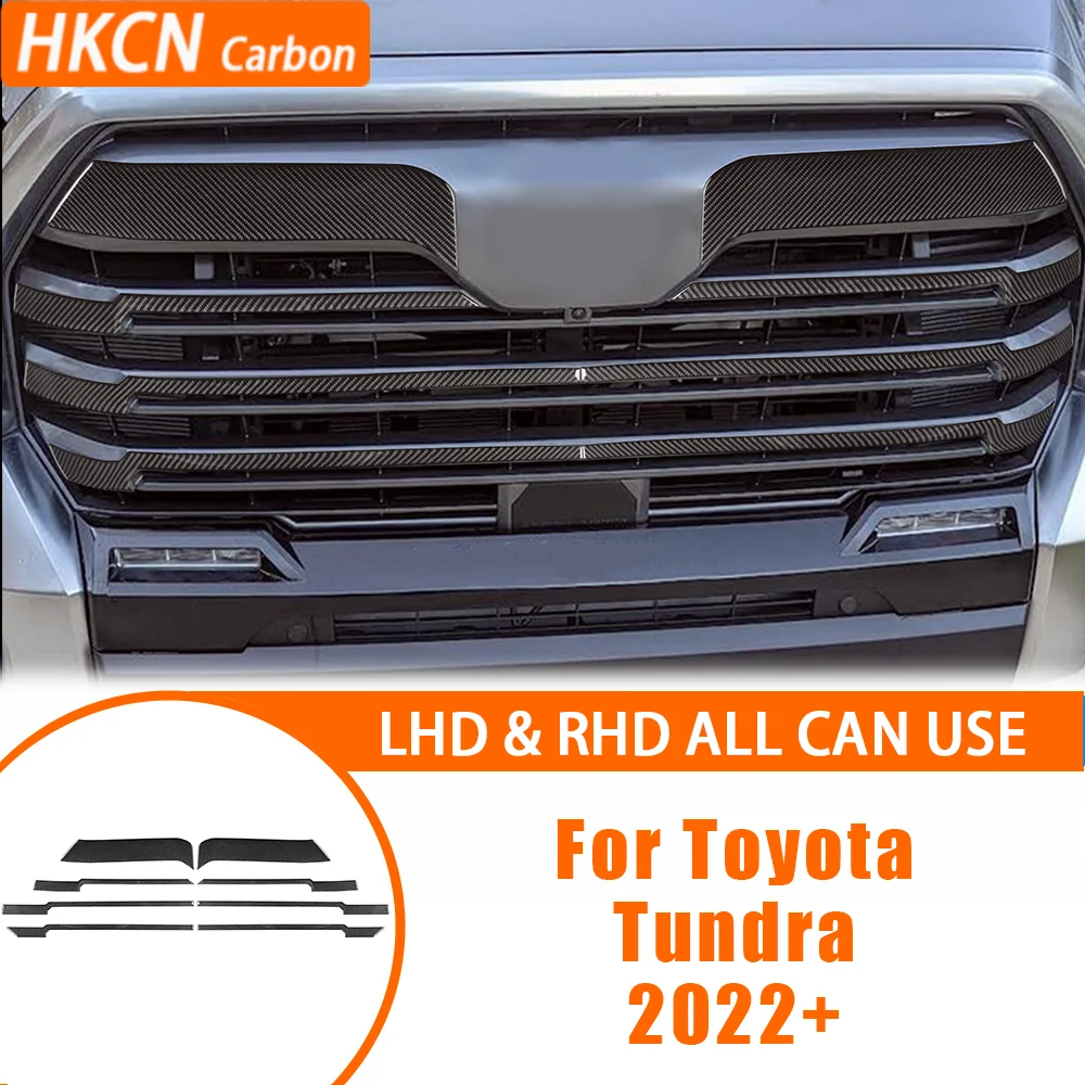 For Toyota Tundra 2022+ Car Accessories Carbon Fiber Front Sides Grille Modified Strips Deacls Panel Interior Cover Trim Sticker
For Toyota Tundra 2022+ Car Accessories Carbon Fiber Front Sides Grille Modified Strips Deacls Panel Interior Cover Trim Sticker