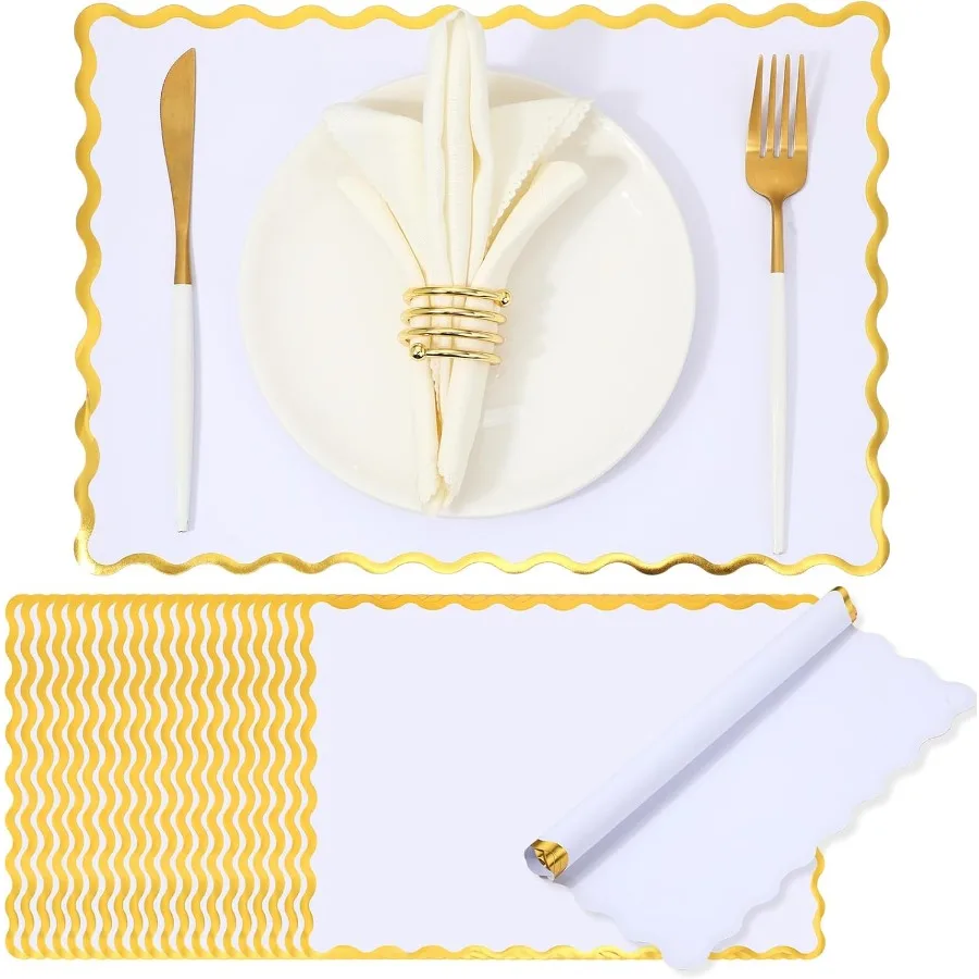 150 шт. одноразовые бумажные салфетки оптом 10 "x 14" прямоугольные коврики для столовых приборов с зубчатыми краями коврик для обеденного стола для свадьбы и невесты B
150 шт. одноразовые бумажные салфетки оптом 10 "x 14" прямоугольные коврики для столовых приборов с зубчатыми краями коврик для обеденного стола для свадьбы и невесты B