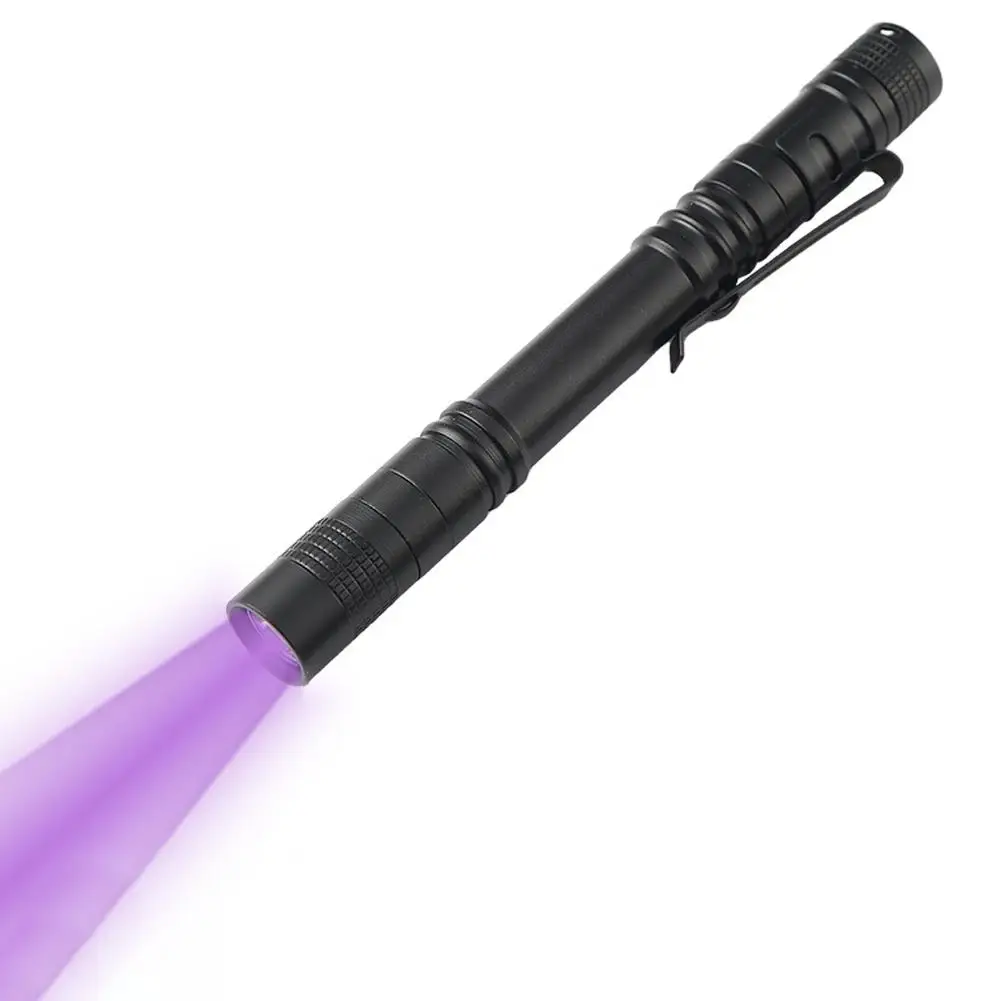 Premium 365nm UV Flashlight for Mineral Detection Currency Verification Pet Stain Check Mini Portable with Pen Clip D8D2
Premium 365nm UV Flashlight for Mineral Detection Currency Verification Pet Stain Check Mini Portable with Pen Clip D8D2