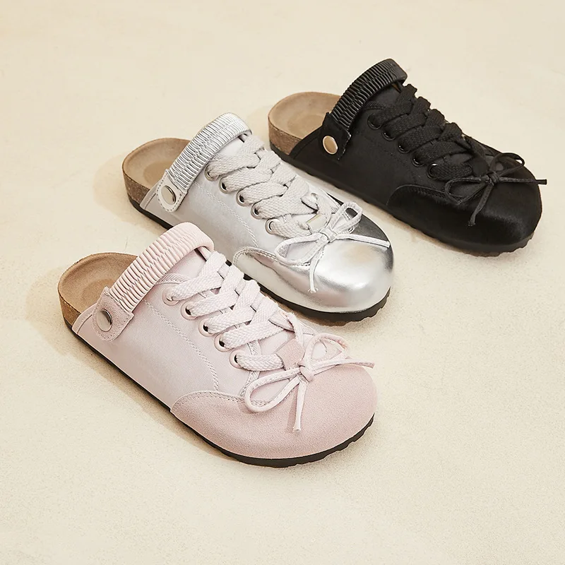 New Casual Big Round Head Bow Muller Flat Bottom Sandals Dual-purpose Breathable Casual Versatile Women's Shoes Slip-on Designer
New Casual Big Round Head Bow Muller Flat Bottom Sandals Dual-purpose Breathable Casual Versatile Women's Shoes Slip-on Designer