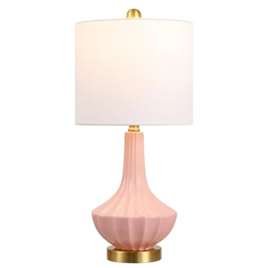 21.5" Brass Gold Ribbed Ceramic Gourd Table Lamp Contemporary Bedside Nightstand Lamp for Bedroom Living Room with Linen Shade
21.5" Brass Gold Ribbed Ceramic Gourd Table Lamp Contemporary Bedside Nightstand Lamp for Bedroom Living Room with Linen Shade