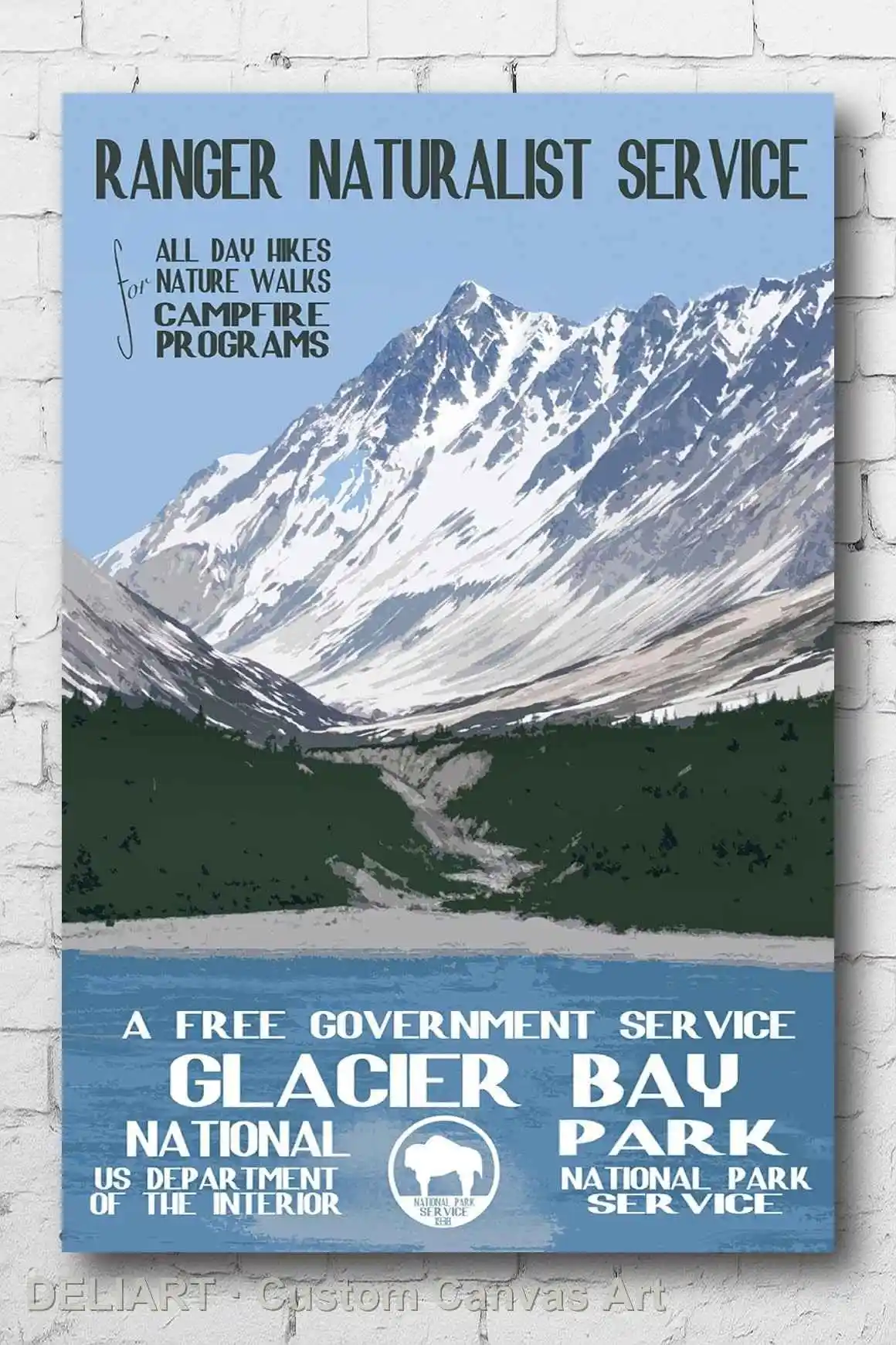 GLACIER BAY - VINTAGE STYLE Canvas Poster Custom Size Available Room Decoration Home Decor Wall Art
GLACIER BAY - VINTAGE STYLE Canvas Poster Custom Size Available Room Decoration Home Decor Wall Art