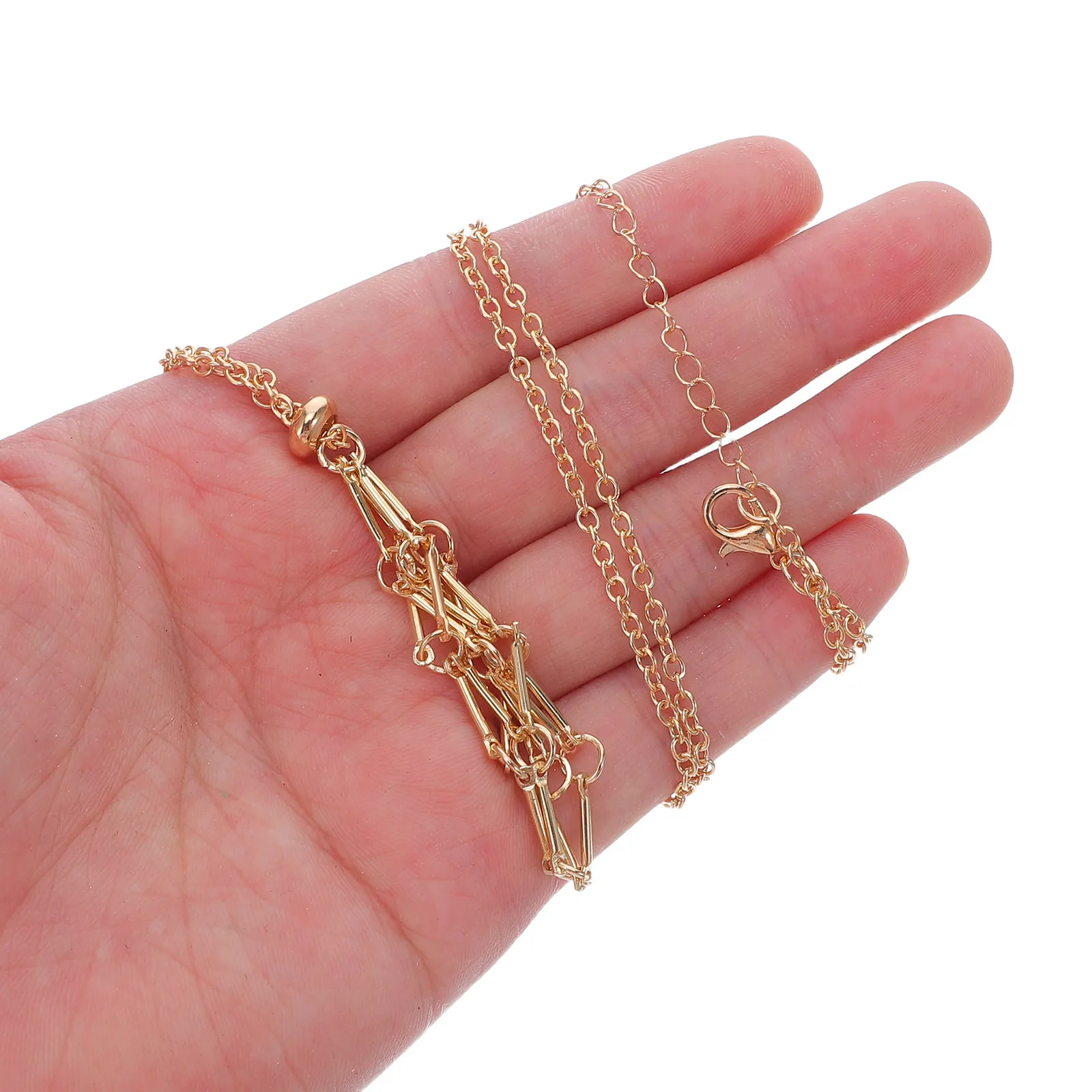 6Pcs Crystal Holder Necklace Adjustable Chain Stone Cage Pendant Empty Crystal Holder for Women Boho Jewelry Styling Versatile
6Pcs Crystal Holder Necklace Adjustable Chain Stone Cage Pendant Empty Crystal Holder for Women Boho Jewelry Styling Versatile
