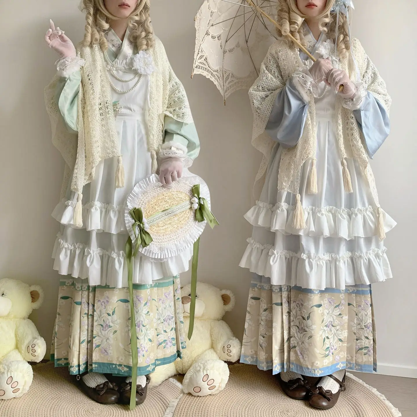 Spring and Autumn Women Hanfu Horse Face Skirt Set, Lolita
Spring and Autumn Women Hanfu Horse Face Skirt Set, Lolita
