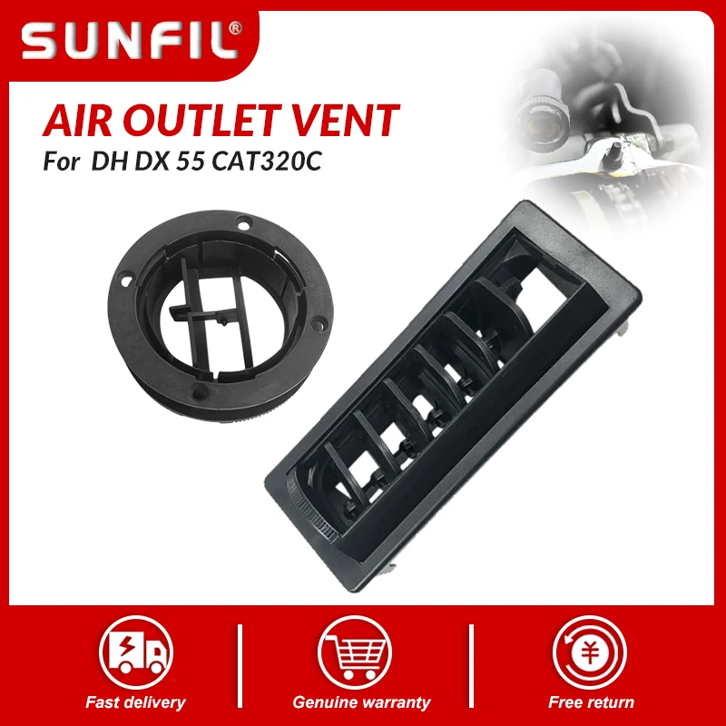 excavator air conditioner outlet toolbox air outlet vent excavator accessories DH DX 55 CAT320C
excavator air conditioner outlet toolbox air outlet vent excavator accessories DH DX 55 CAT320C