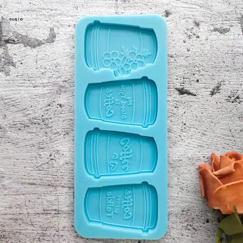 X7YA Epoxy Resin Mold Tray Four Coffee Cups Casting Silicone Mould DIY Crafts Tool
X7YA Epoxy Resin Mold Tray Four Coffee Cups Casting Silicone Mould DIY Crafts Tool