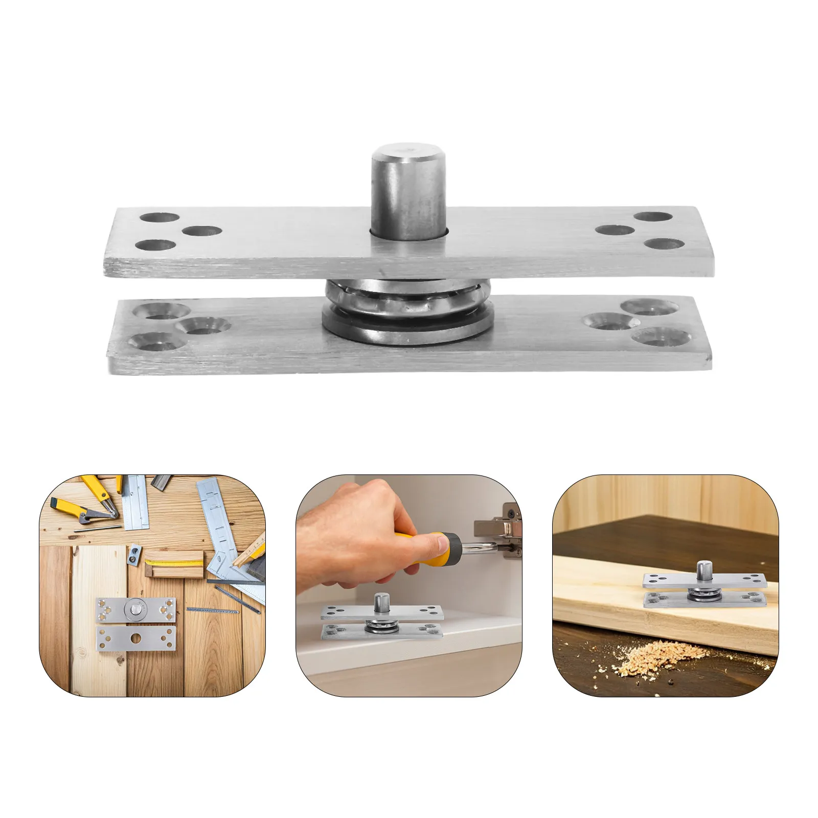 1Set 360 Degree Stainless Steel Rotating Hidden Hinge Invisible Pivot Hinge for Wood Doors Bookcases Cabinets Wardrobes
1Set 360 Degree Stainless Steel Rotating Hidden Hinge Invisible Pivot Hinge for Wood Doors Bookcases Cabinets Wardrobes