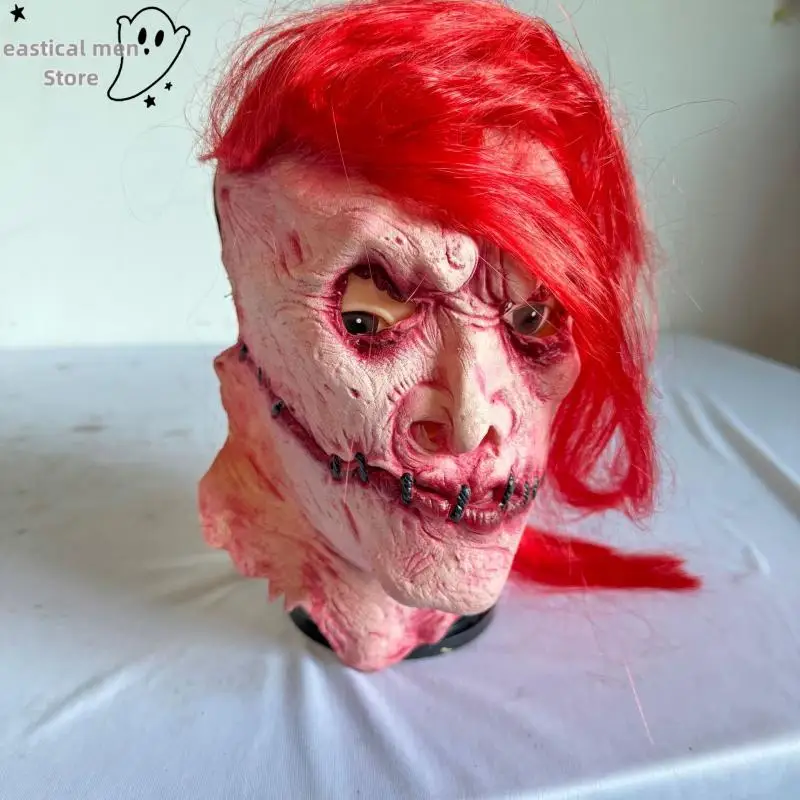 Halloween Horror Mask Severed Head Horror Pranks Scary Prank Mask Latex Hair Mask Halloween Costume Props
Halloween Horror Mask Severed Head Horror Pranks Scary Prank Mask Latex Hair Mask Halloween Costume Props