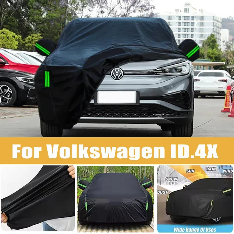 For Volkswagen ID.4X Full Car Cover Four Seasons Outdoor Sun Anti UV Rain Snow Dust Protection Oxford Cloth Accessories
For Volkswagen ID.4X Full Car Cover Four Seasons Outdoor Sun Anti UV Rain Snow Dust Protection Oxford Cloth Accessories