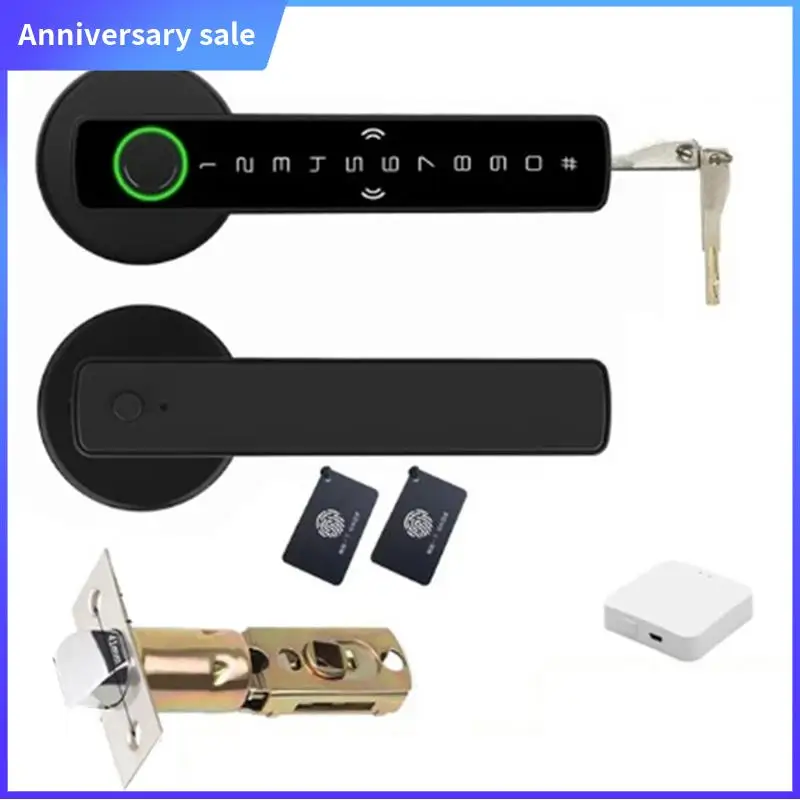 Tuya Smartlife APP Smart Fingerprint Password RFID IC Card Single Latch Lock Dead Bolt For Indoor Home Door(B) Easy To Use
Tuya Smartlife APP Smart Fingerprint Password RFID IC Card Single Latch Lock Dead Bolt For Indoor Home Door(B) Easy To Use