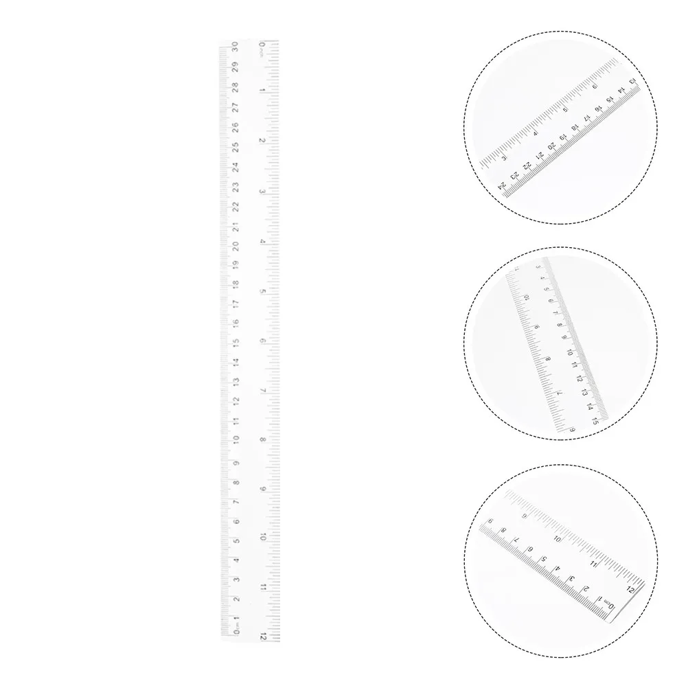 5Pcs Transparent Plastic Ruler Straight Measuring Tool with Inch and Centimeter Dual Scale for Students Classroom Office
5Pcs Transparent Plastic Ruler Straight Measuring Tool with Inch and Centimeter Dual Scale for Students Classroom Office