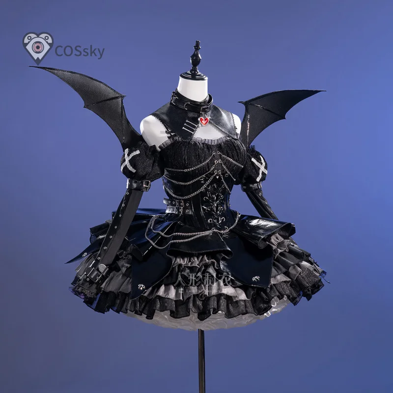 Anime NEEDY GIRL OVERDOSE KAngel Ame Rain Cosplay Costume Devil Black Gothic Dress Subculture Lolita Halloween Party Uniform
Anime NEEDY GIRL OVERDOSE KAngel Ame Rain Cosplay Costume Devil Black Gothic Dress Subculture Lolita Halloween Party Uniform