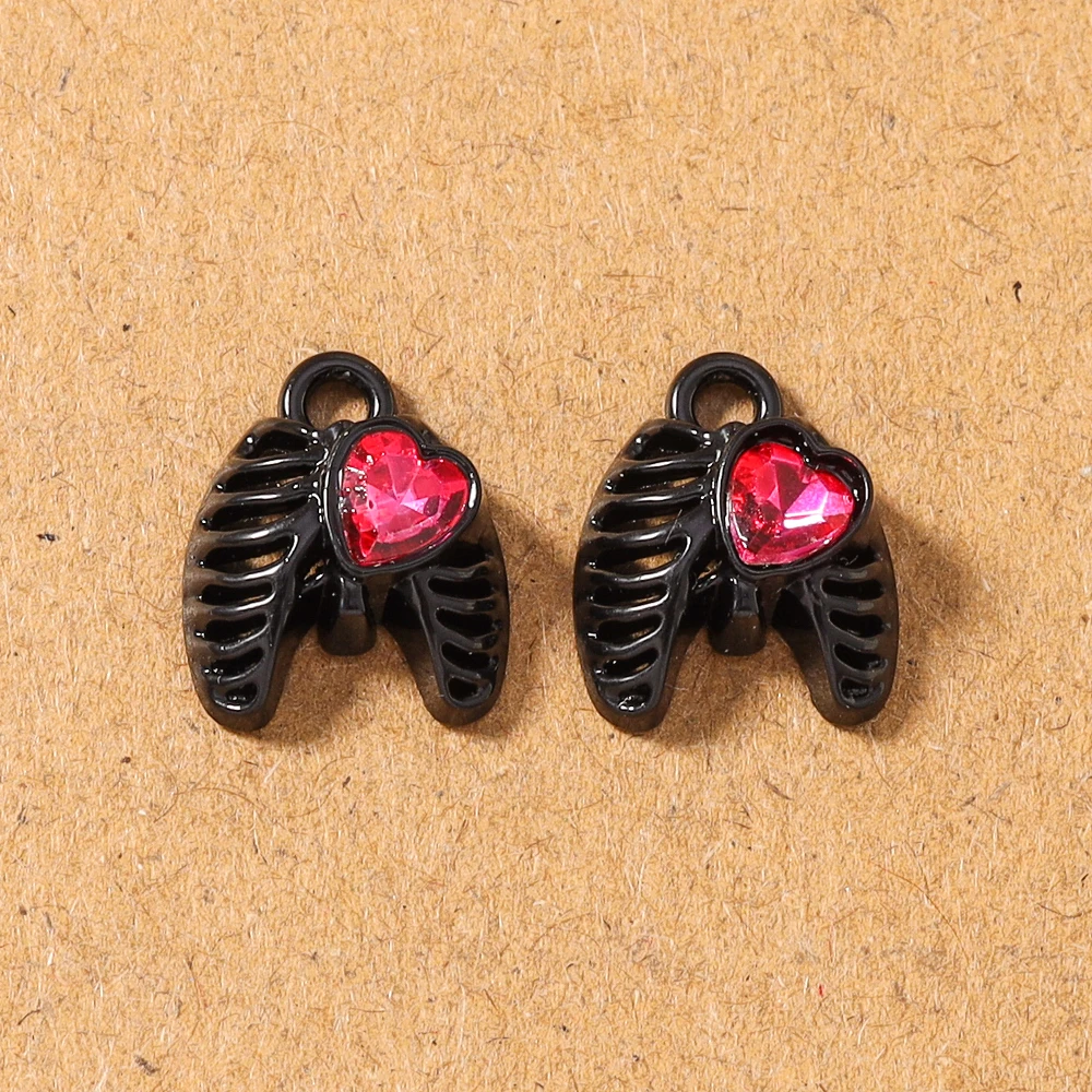 5pcs Gothic Crystal CZ Heart Charms Pendants for Jewelry Making Necklace Earrings Bracelet DIY Handmade Accessories
5pcs Gothic Crystal CZ Heart Charms Pendants for Jewelry Making Necklace Earrings Bracelet DIY Handmade Accessories