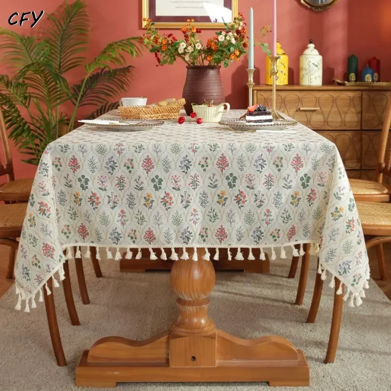 Elegant Small Flower Tablecloth Waterproof Tassels Tablecloth Dining Table Cover Party Restaurant Wedding Decor Nappe De Table
Elegant Small Flower Tablecloth Waterproof Tassels Tablecloth Dining Table Cover Party Restaurant Wedding Decor Nappe De Table