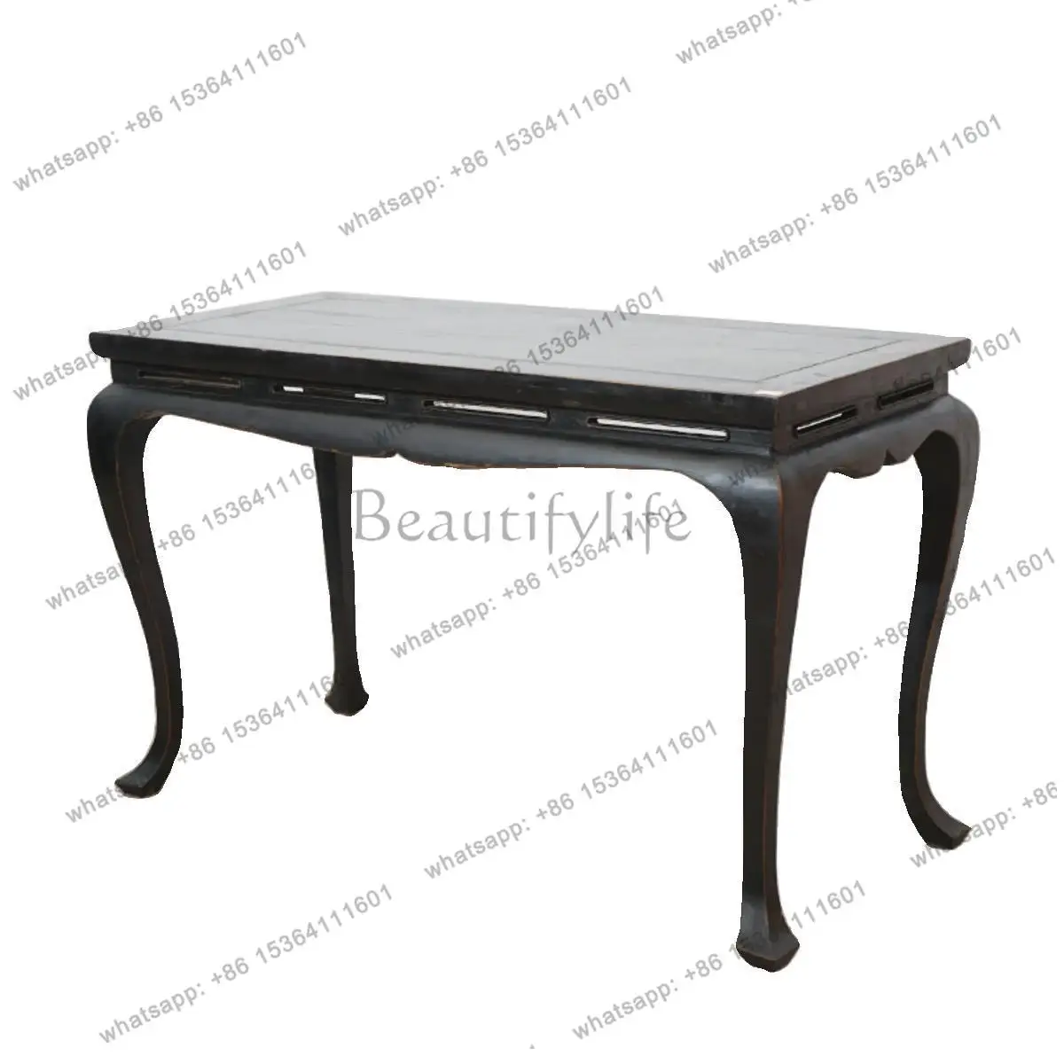 Antique all-solid wood Ming and Qing furniture tea table retro simple study desk
Antique all-solid wood Ming and Qing furniture tea table retro simple study desk