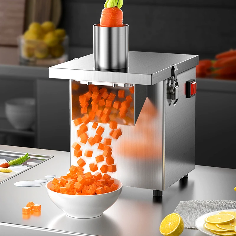 Electric Small Vegetable Cutter Potato and Carrot Cutter Commercial Vegetable Cutter Dicing and Slicing Machine
Electric Small Vegetable Cutter Potato and Carrot Cutter Commercial Vegetable Cutter Dicing and Slicing Machine