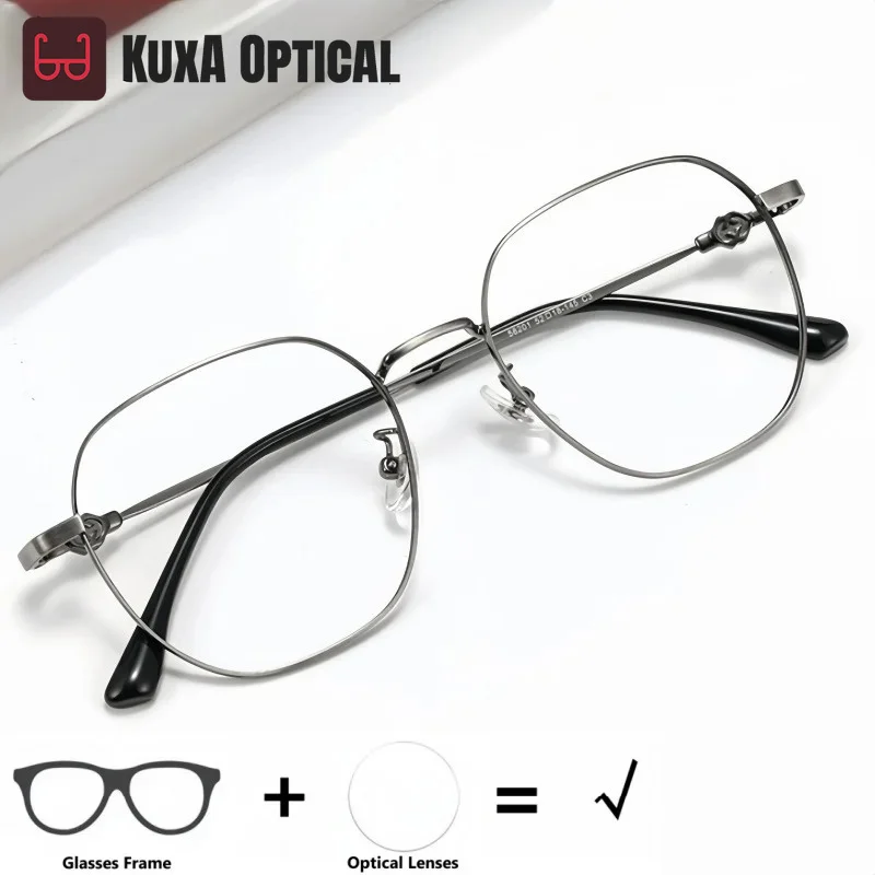 XUKA Men and Women Myopia Hyperopia Retro Fashion Polygonal Progressive Multifocal Optical Prescription Eyeglasses 58201F
XUKA Men and Women Myopia Hyperopia Retro Fashion Polygonal Progressive Multifocal Optical Prescription Eyeglasses 58201F