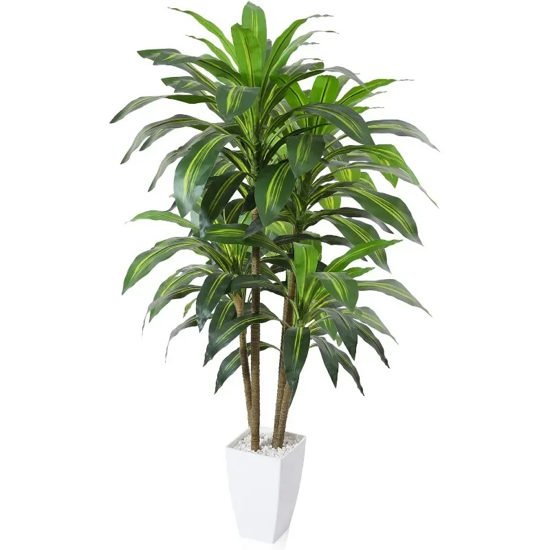 Artificial Plants,4FT Dracaena Tree Faux Plants with White Taper Planter,Tall Fake Plant for Indoor
Artificial Plants,4FT Dracaena Tree Faux Plants with White Taper Planter,Tall Fake Plant for Indoor
