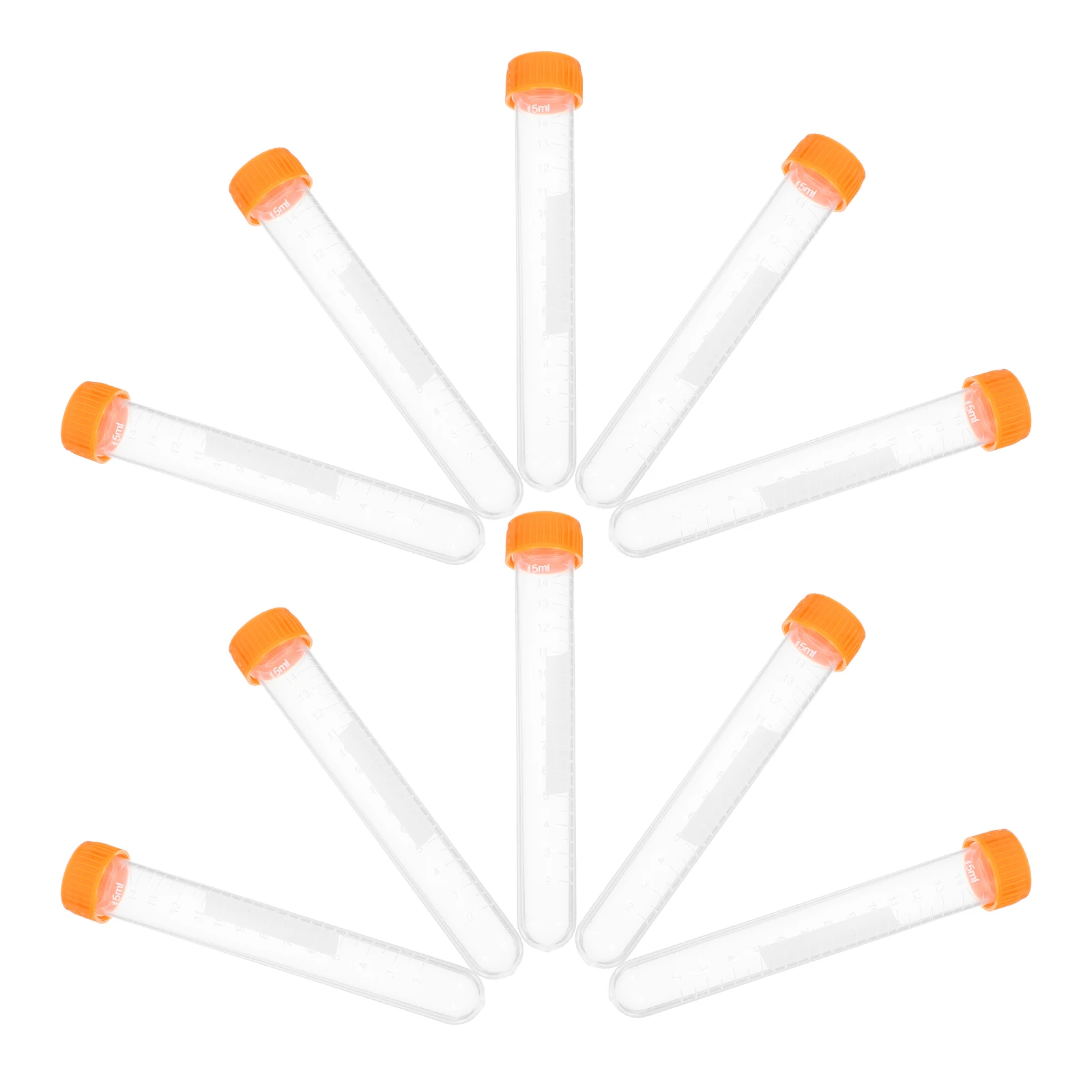 20pcs 15ml Plastic Test Tubes Testing Tube With Lid with Orange Caps Sealed Bottle Small Vials Lab Home Use Storage
20pcs 15ml Plastic Test Tubes Testing Tube With Lid with Orange Caps Sealed Bottle Small Vials Lab Home Use Storage