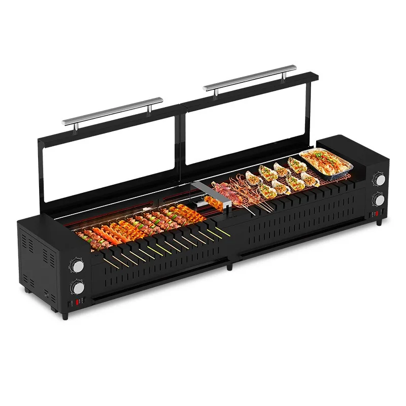 Multi-Function Skewer Machine Commercial Smokeless Automatic Rotating Electric Grill for Lamb Skewers
Multi-Function Skewer Machine Commercial Smokeless Automatic Rotating Electric Grill for Lamb Skewers