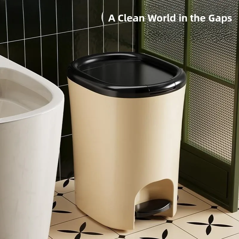 Large Capacity Trash Can with Lid for Home Use Bathroom Kitchen Living Room Luxury Design No Bending over Foot Pedal Open
Large Capacity Trash Can with Lid for Home Use Bathroom Kitchen Living Room Luxury Design No Bending over Foot Pedal Open