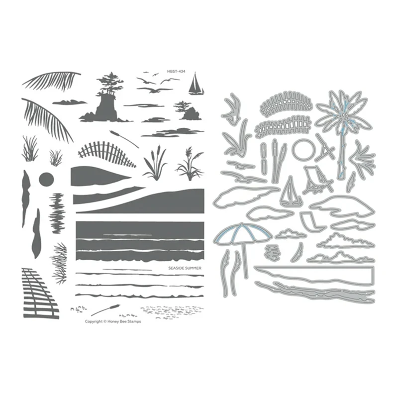 Seaside Summer Clear Stamps for New July 2022 Scrapbooking Paper Making Bee Embossing Frame Craft Supplies Card Cutting Dies
Seaside Summer Clear Stamps for New July 2022 Scrapbooking Paper Making Bee Embossing Frame Craft Supplies Card Cutting Dies