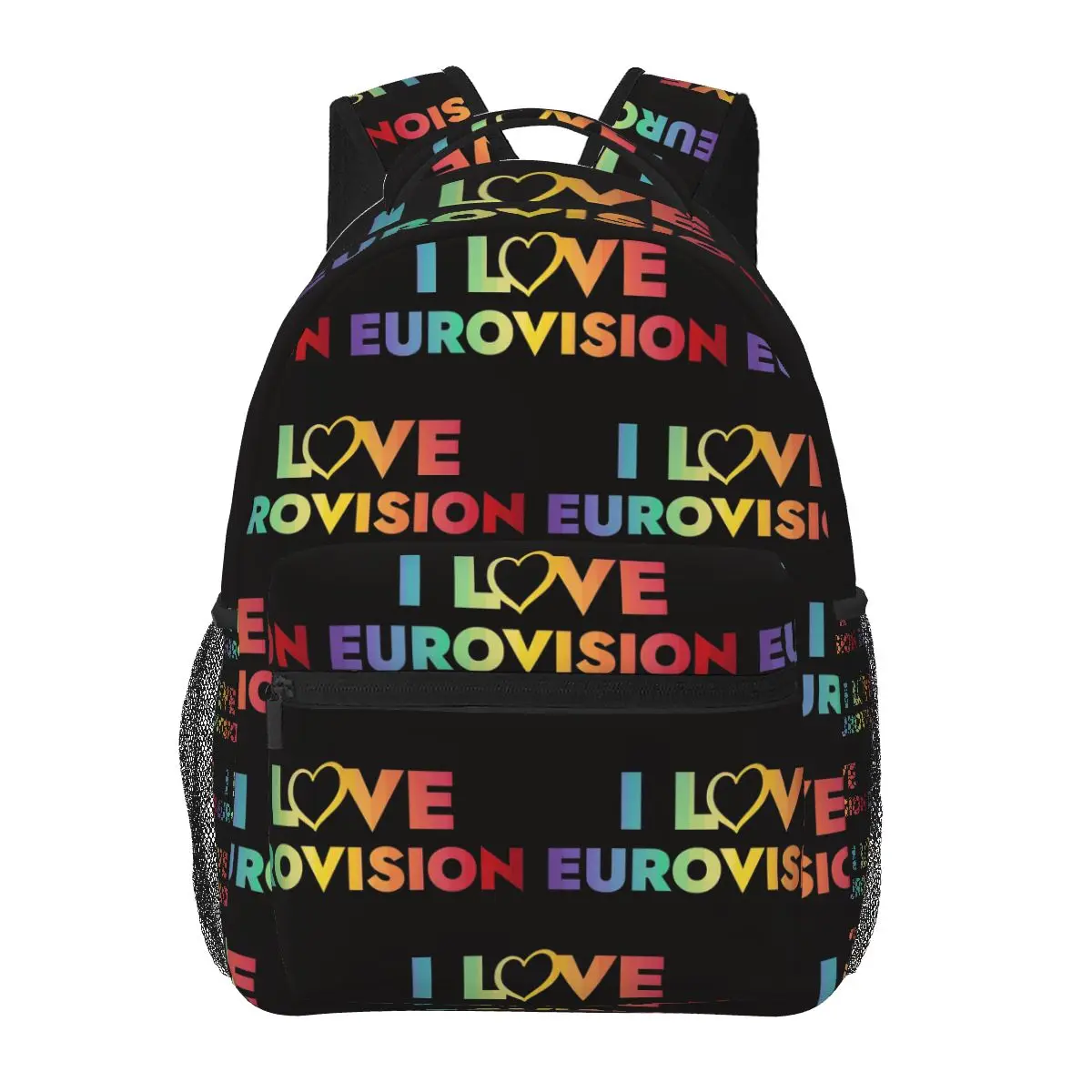Я люблю Евровидение - Студенческий рюкзак с радужным узором, школьная сумка, походный дорожный рюкзак для мужчин и женщин, модная сумка для книг, сумки на плечо
Я люблю Евровидение - Студенческий рюкзак с радужным узором, школьная сумка, походный дорожный рюкзак для мужчин и женщин, модная сумка для книг, сумки на плечо