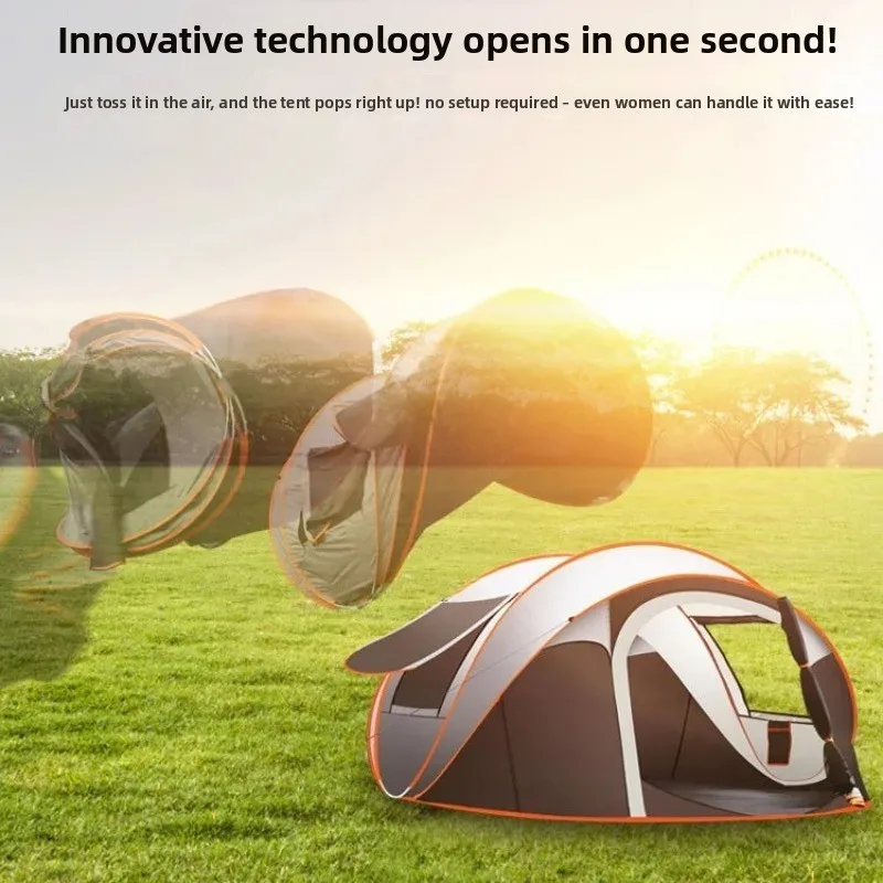 Outdoor Pop Up Tent Full-Automatic Instant Unfold Rain-Proof Tent Family Ultralight Portable Dampproof Camping Tents for Tourism
Outdoor Pop Up Tent Full-Automatic Instant Unfold Rain-Proof Tent Family Ultralight Portable Dampproof Camping Tents for Tourism