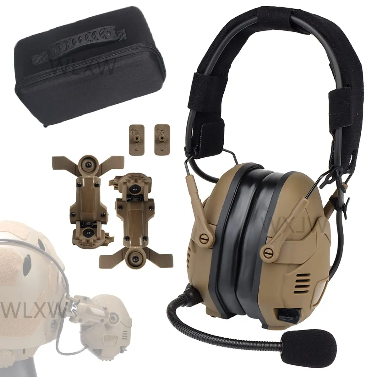 Tactical Headset Retractable Bluetooth Rechargeable, Noise Cancelling Pickup Airsoft Headphone, Microphone with Silicone Earmuff
Tactical Headset Retractable Bluetooth Rechargeable, Noise Cancelling Pickup Airsoft Headphone, Microphone with Silicone Earmuff