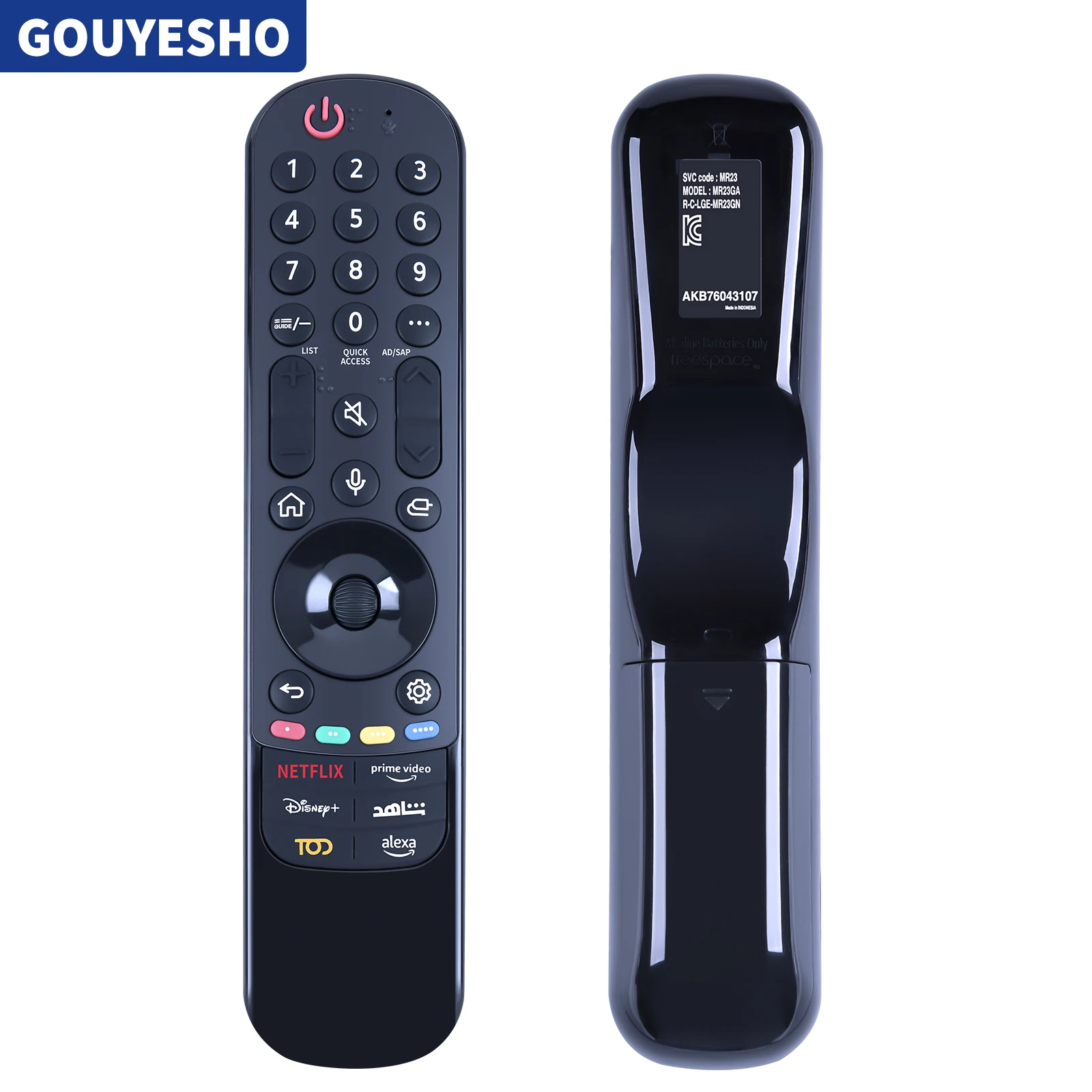 Новый пульт дистанционного управления MR23GA AKB76043107 3 для L/G серии OLED 4K Smart TV 2023 моделей
Новый пульт дистанционного управления MR23GA AKB76043107 3 для L/G серии OLED 4K Smart TV 2023 моделей