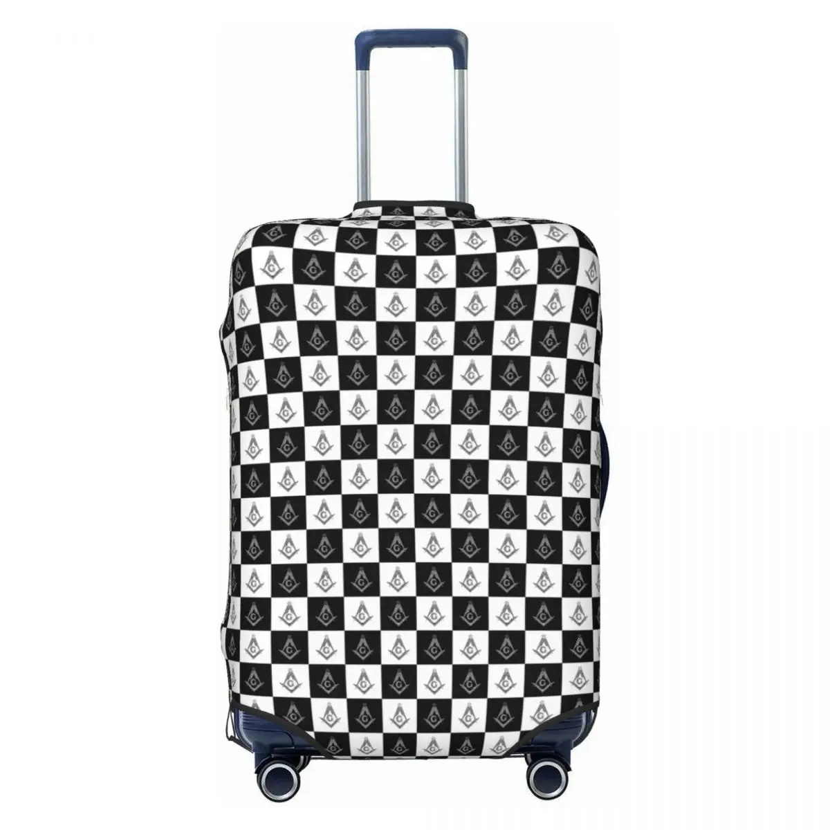 Custom Black And White Freemason Checkered Pattern Luggage Cover Elastic Travel Suitcase Protective Covers Fits 18-32 Inch
Custom Black And White Freemason Checkered Pattern Luggage Cover Elastic Travel Suitcase Protective Covers Fits 18-32 Inch