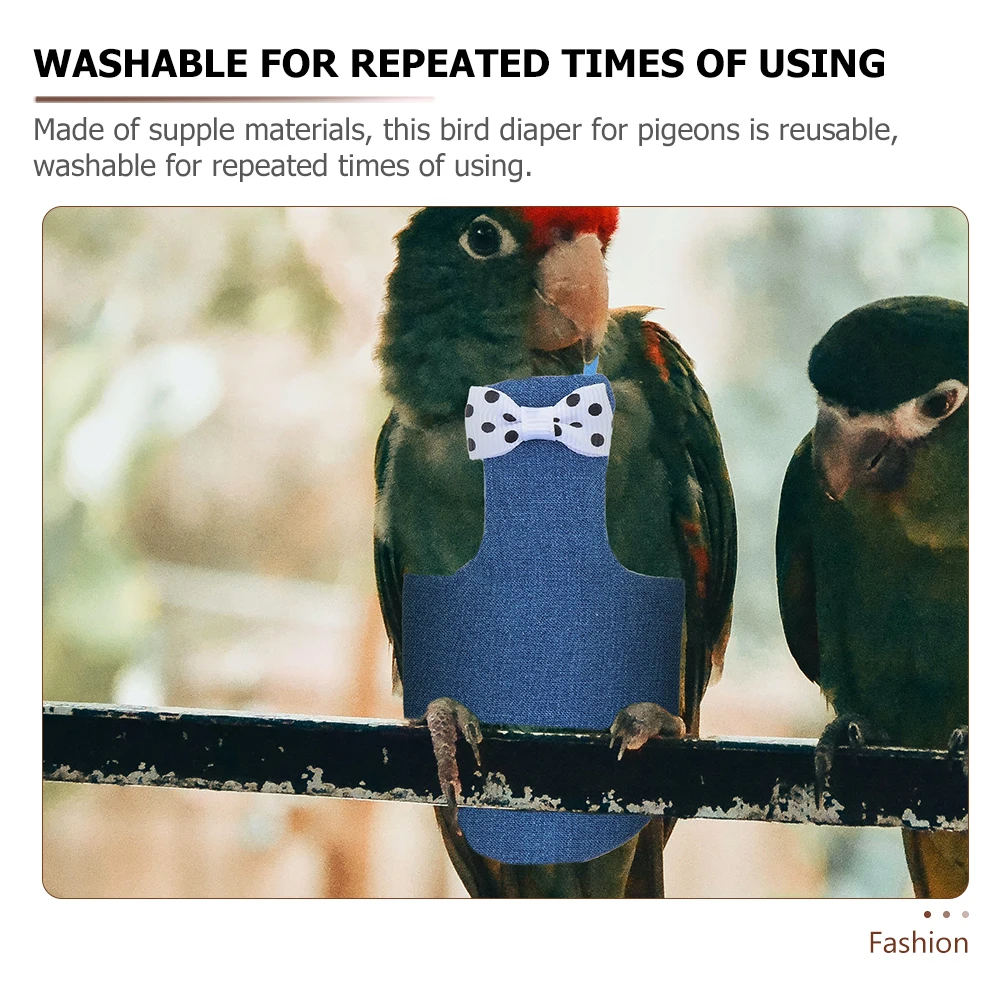 Bird Diaper Parrot Diaper Soft Breathable Flight Suit Reusable Washable Bird Clothes for Small Parakeets Cockatiels Pigeons
Bird Diaper Parrot Diaper Soft Breathable Flight Suit Reusable Washable Bird Clothes for Small Parakeets Cockatiels Pigeons