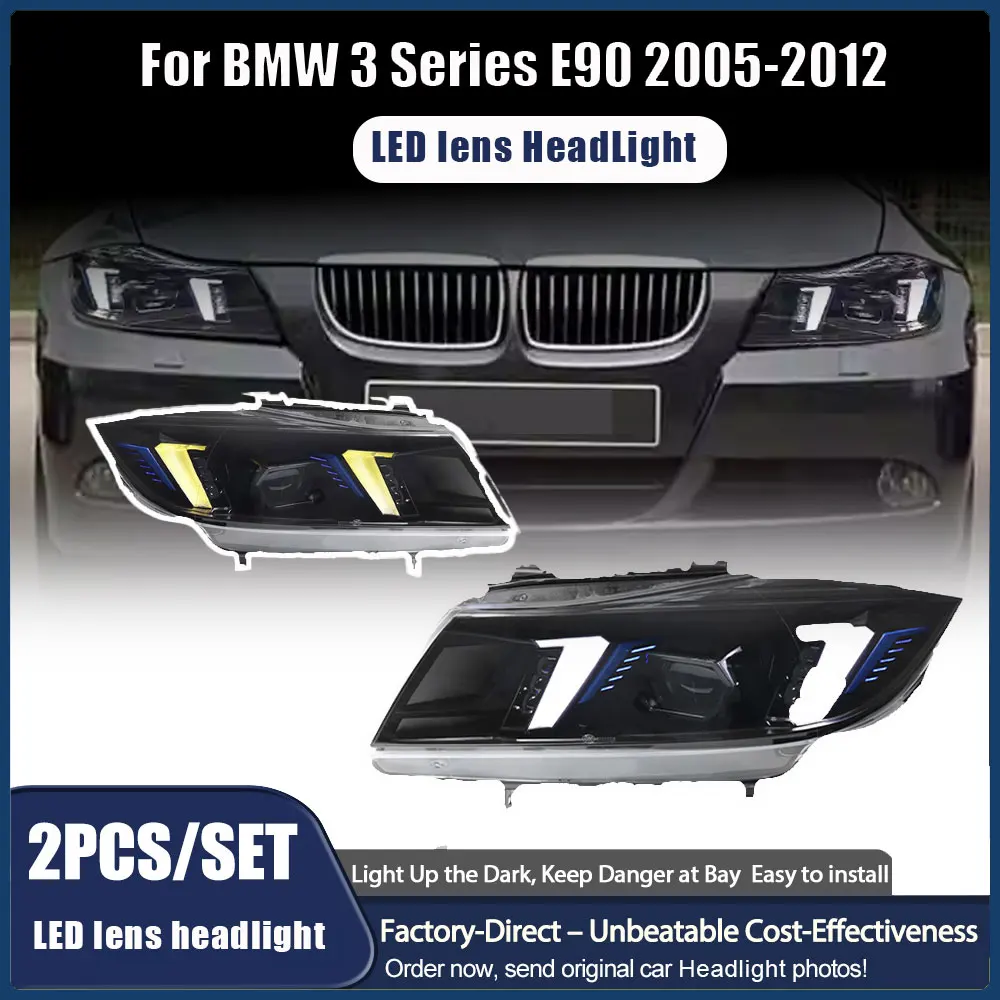 Headlight For BMW E90 LED Headlights 2005-2012 320i 318i Head Lamp Car Styling DRL Signal Projector Lens Automotive Accessories
Headlight For BMW E90 LED Headlights 2005-2012 320i 318i Head Lamp Car Styling DRL Signal Projector Lens Automotive Accessories