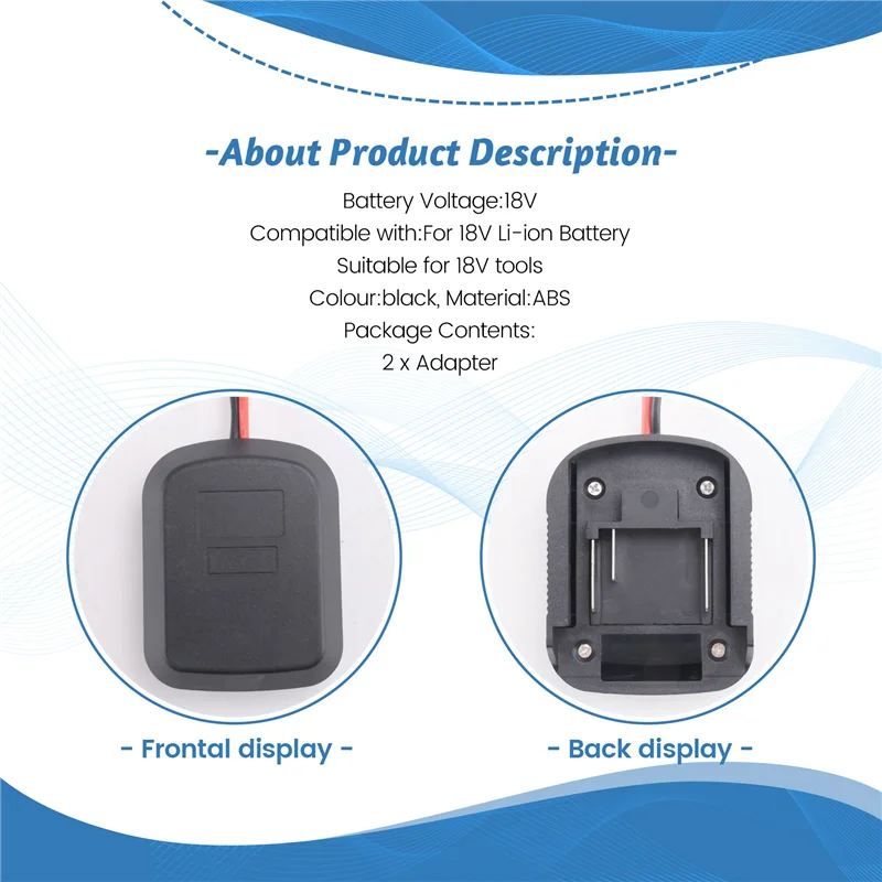 AT29-2Pc Battery Adapter For 18V Lithium Battery Power Tool Connector Adapter Dock Holder For Power Tool BL1830 BL1840 Du
AT29-2Pc Battery Adapter For 18V Lithium Battery Power Tool Connector Adapter Dock Holder For Power Tool BL1830 BL1840 Du