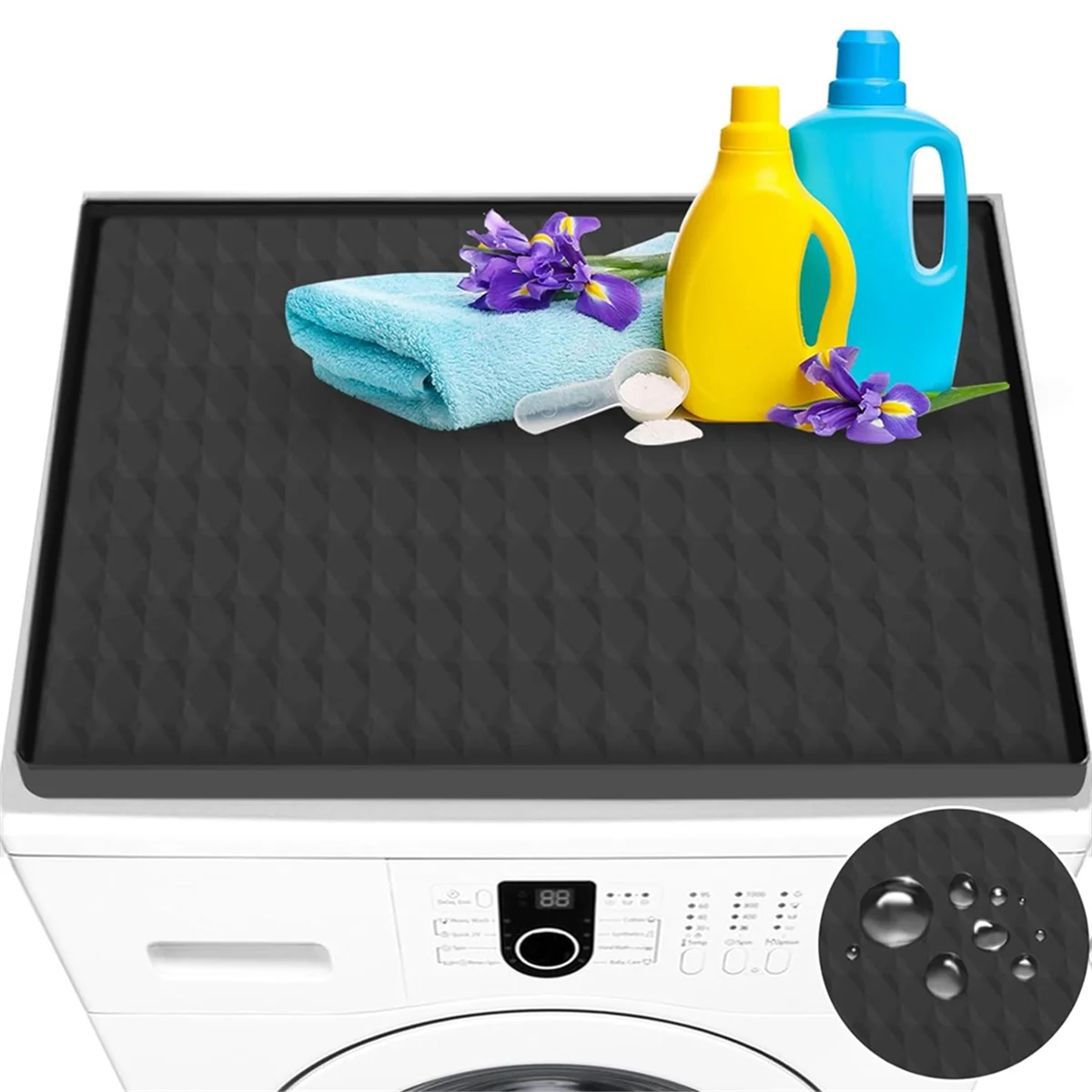 Washer and Dryer Covers for the Top,23.6 Inch X 23.6 Inch Dryer Top Protector Mat,Non-Slip Waterproof Washer Dryer Top
Washer and Dryer Covers for the Top,23.6 Inch X 23.6 Inch Dryer Top Protector Mat,Non-Slip Waterproof Washer Dryer Top