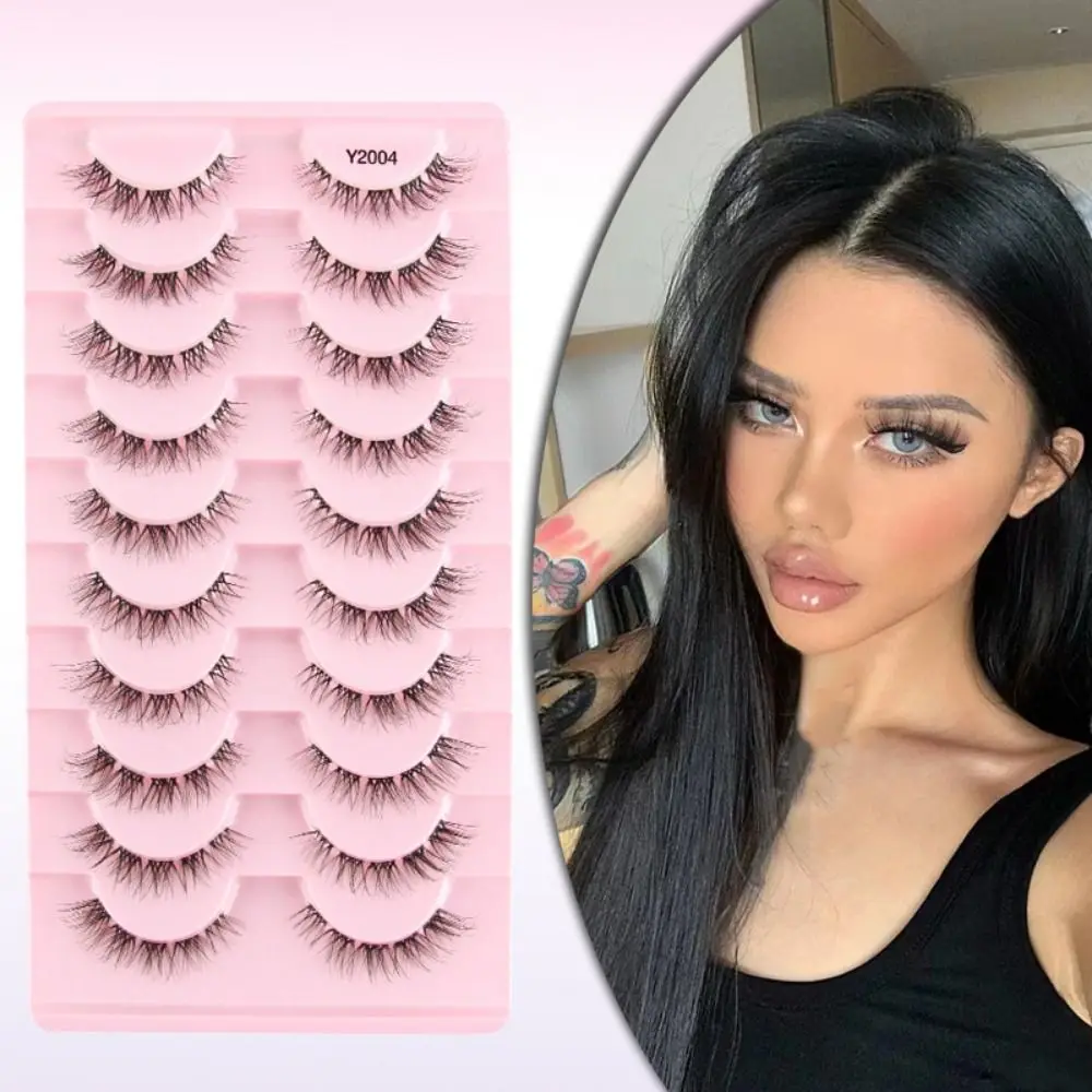 Curled Simulation Eye Eyelashes Natural Synthetic Hair Transparent Stem False Eyelashes Black Eye Elongated 3D Eye Lashes
Curled Simulation Eye Eyelashes Natural Synthetic Hair Transparent Stem False Eyelashes Black Eye Elongated 3D Eye Lashes