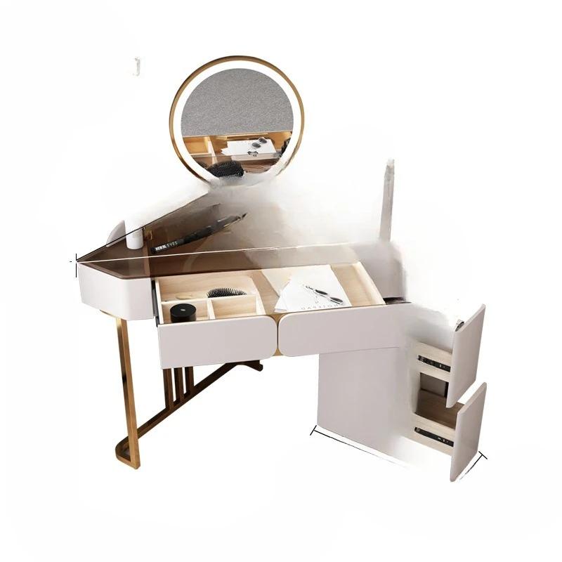 Bedroom, modern, simple, light luxury, dressing table, glass table top, storage
Bedroom, modern, simple, light luxury, dressing table, glass table top, storage