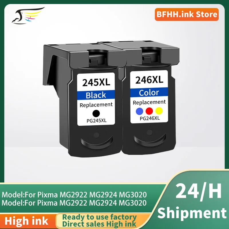 245 246 PG245 CL246 Ink Cartridge Compatible 245XL 246XL PG-245 CL-246 for Canon Pixma MG2922 MG2924 MG3020 MG3022 TR4520
245 246 PG245 CL246 Ink Cartridge Compatible 245XL 246XL PG-245 CL-246 for Canon Pixma MG2922 MG2924 MG3020 MG3022 TR4520