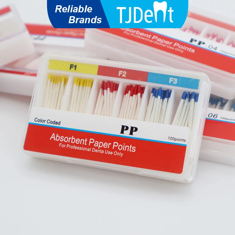 TJDent PP Taper F1-F3 Dentistry Endodontics Paper Tips Guttahanger Cones Disposable Absorbent Cotton Fiber Poles Paper Points
TJDent PP Taper F1-F3 Dentistry Endodontics Paper Tips Guttahanger Cones Disposable Absorbent Cotton Fiber Poles Paper Points