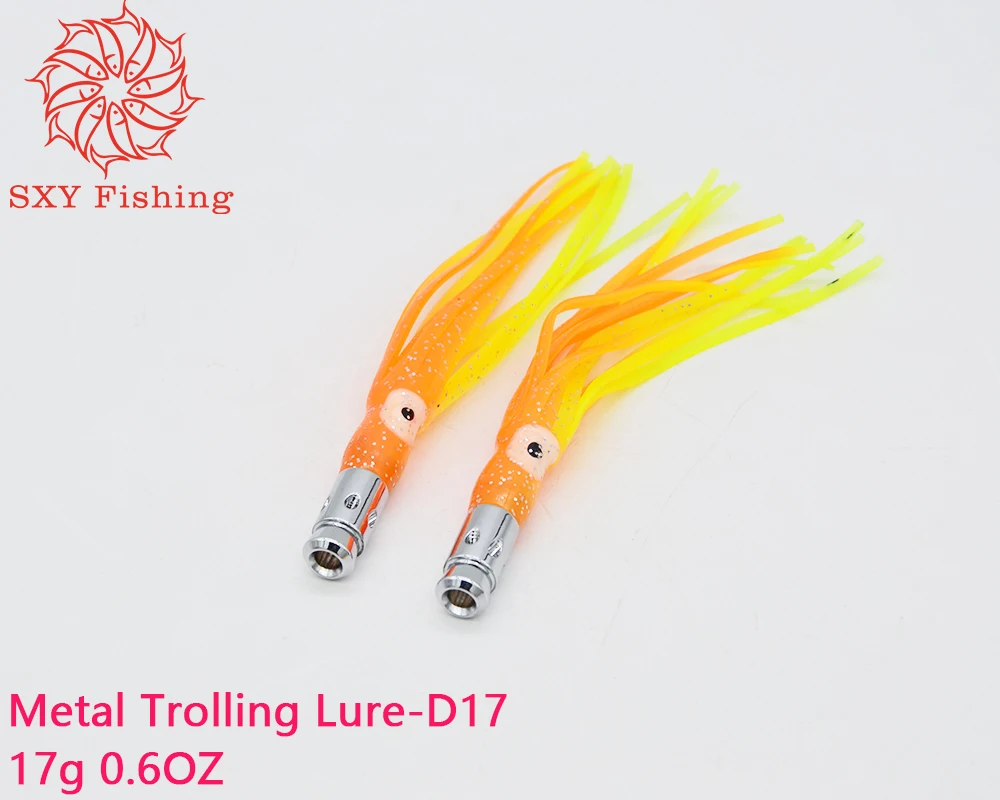 SXY FISHING D17 Metal Trolling lure Big Game lure Saltwater bait Deep-sea fishing bait Octopus skirt bait wahoo bait Tuna 17g
SXY FISHING D17 Metal Trolling lure Big Game lure Saltwater bait Deep-sea fishing bait Octopus skirt bait wahoo bait Tuna 17g