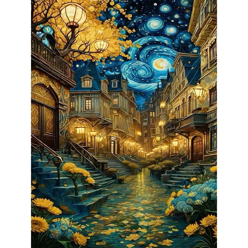 DIY European Alley Under a Starry Night Jigsaw Puzzles for Adults Focus Enhancement Therapy Office Decor Retirement Gift
DIY European Alley Under a Starry Night Jigsaw Puzzles for Adults Focus Enhancement Therapy Office Decor Retirement Gift