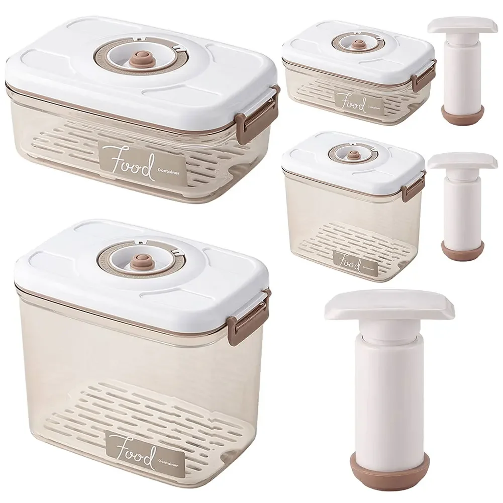 Vacuum Food Storage Container Airtight Refrigerator Food Preservation Box Kitchen Storage Box for Fruit Vegetables Bread Snacks
Vacuum Food Storage Container Airtight Refrigerator Food Preservation Box Kitchen Storage Box for Fruit Vegetables Bread Snacks