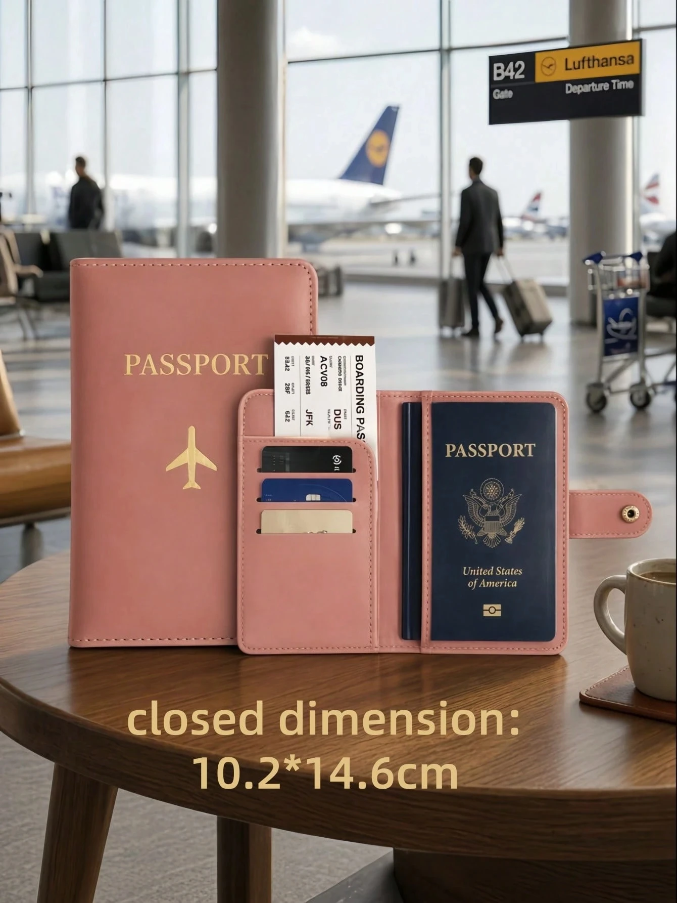 1pc PU Passport Holder, Suitable For Overseas Travel, Passport Cover, Passport Case, Passport Wallet, Passport Bag, Unisex, Travel Essential, Travel Accessory, Holiday Necessity Holiday Essential
1pc PU Passport Holder, Suitable For Overseas Travel, Passport Cover, Passport Case, Passport Wallet, Passport Bag, Unisex, Travel Essential, Travel Accessory, Holiday Necessity Holiday Essential