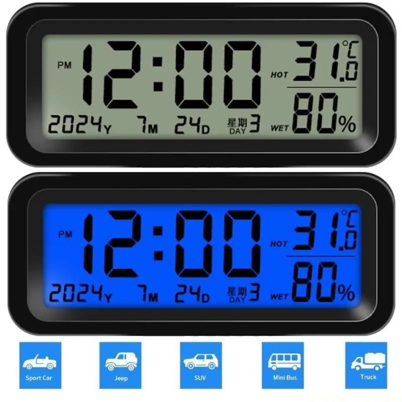 J0MA Solar Windshield Car Digital Clock Driving Time Reminder Digital Clock for Car
J0MA Solar Windshield Car Digital Clock Driving Time Reminder Digital Clock for Car