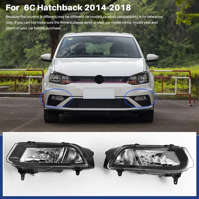 Передний бампер автомобиля AR, противотуманная фара в сборе для VW Polo 6C Hatchback 2014-2018 6C0941661D 6C0941662D
Передний бампер автомобиля AR, противотуманная фара в сборе для VW Polo 6C Hatchback 2014-2018 6C0941661D 6C0941662D